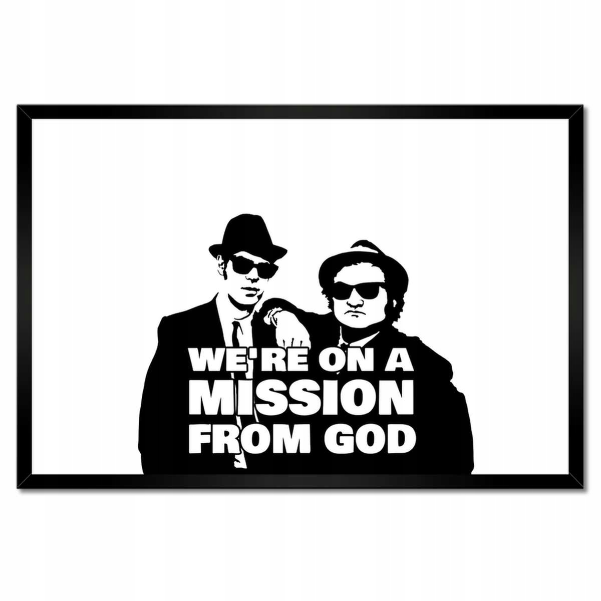 Plakáty v rámu 60x40 Blues Brothers Mission