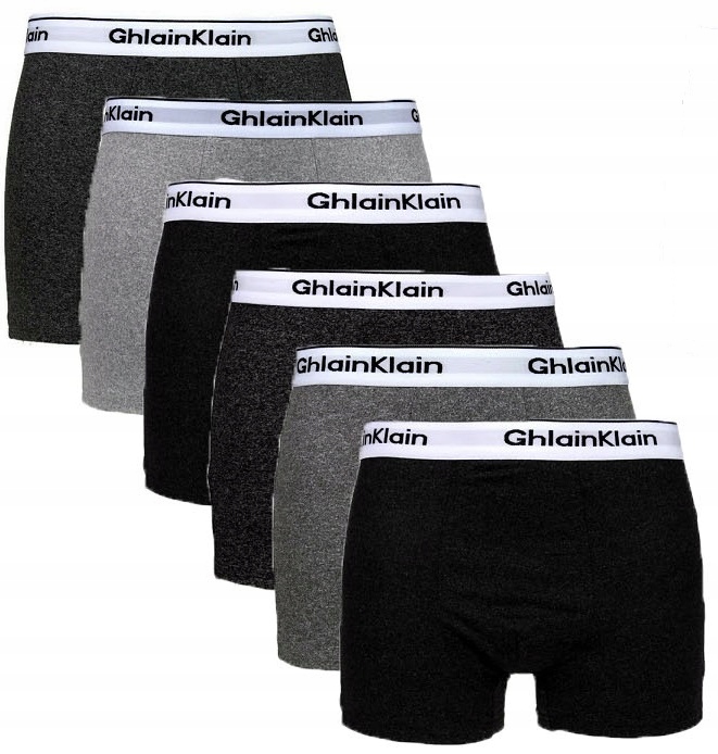 6x BOKSERKI MĘSKIE BAWEŁNIANE L