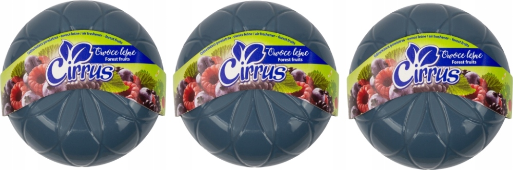 

Odświeżacz powietrza Cirrus owoce leśne żel 3x150g