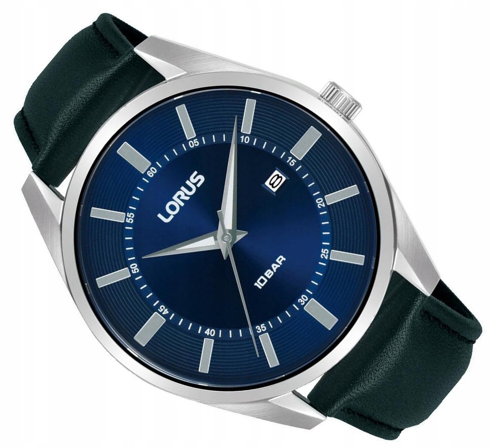 Modré Pánské Vodotěsné Elegantní Ocelové Hodinky Lorus RH915SX9 Data
