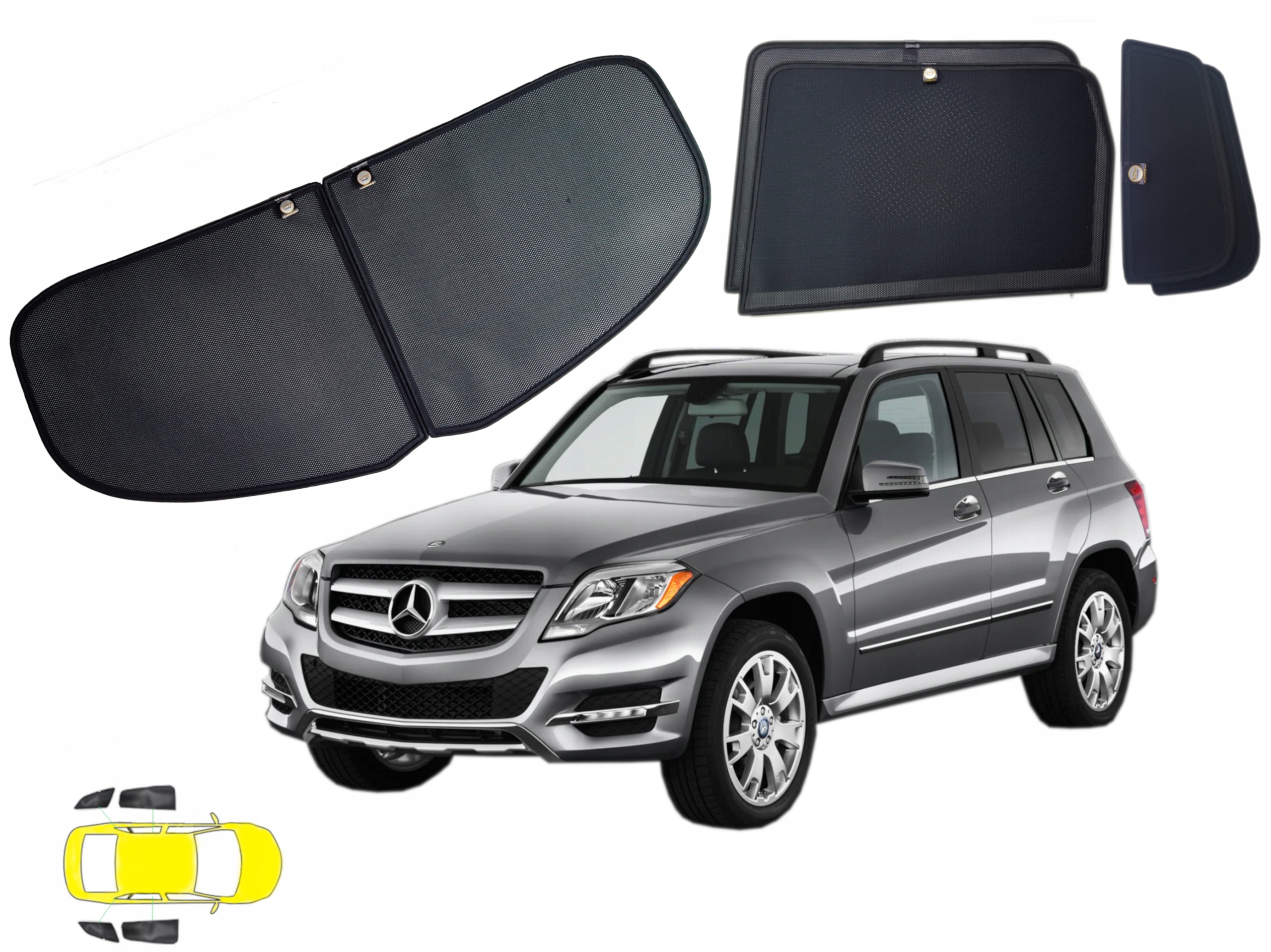 Sluneční clony: Mercecedes Glk I