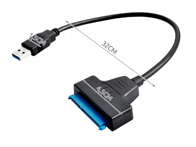 KABEL ADAPTER PRZEJŚCIÓWKA DYSKU 2.5'' SSD HDD SATA USB 3.0 OBUDOWA Kod producenta 00008802