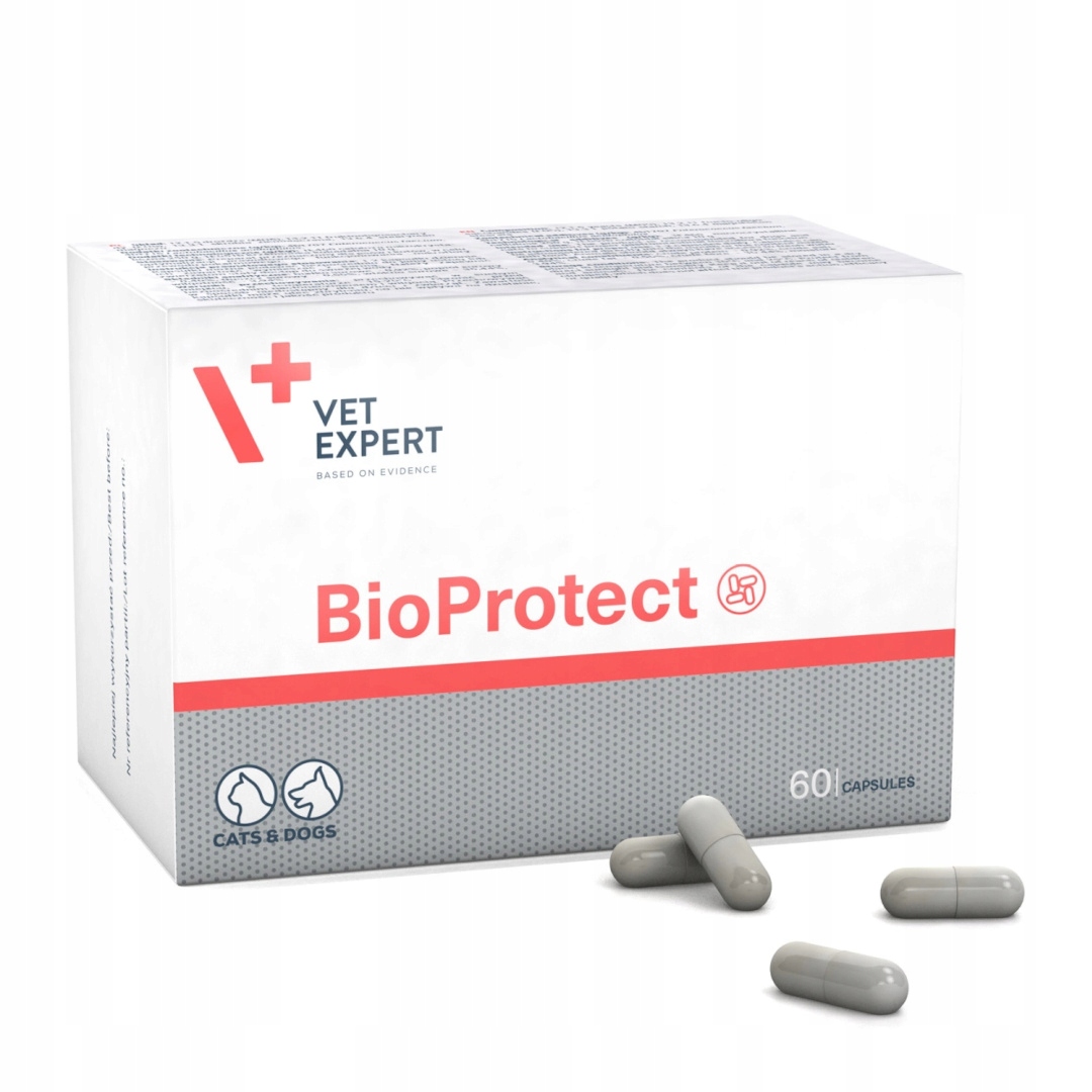 Vet Expert BioProtect 60 kapslí Probiotikum pro psy a kočky Podpora mikrobiomu