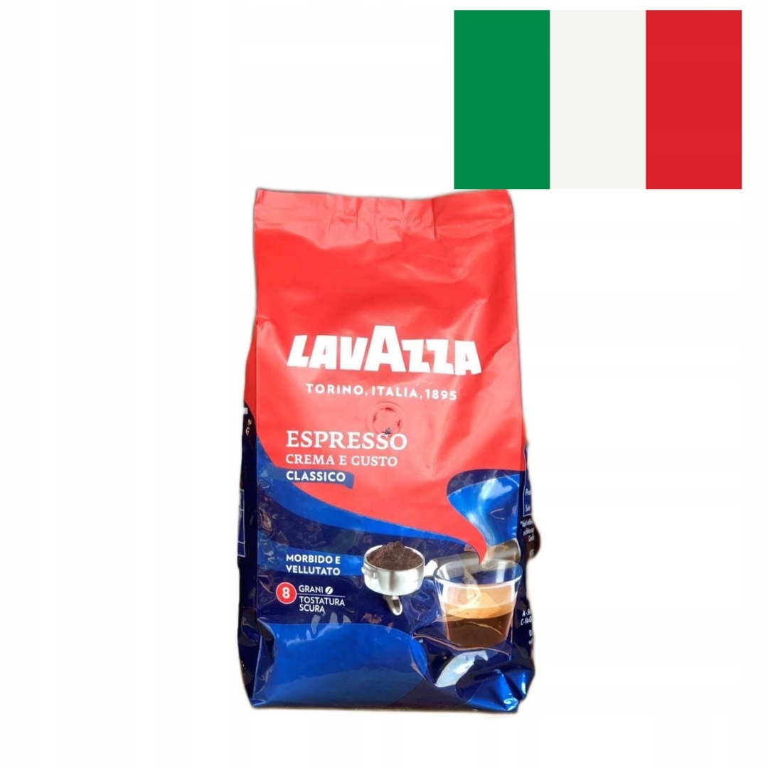 Na włoski rynek It Kawa ziarnista Crema e Gusto Classico 1kg Lavazza