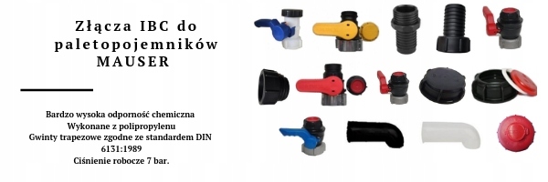 Złącze IBC MAUZER z GW S60x6 pod wąż 1 1/2" Marka inna