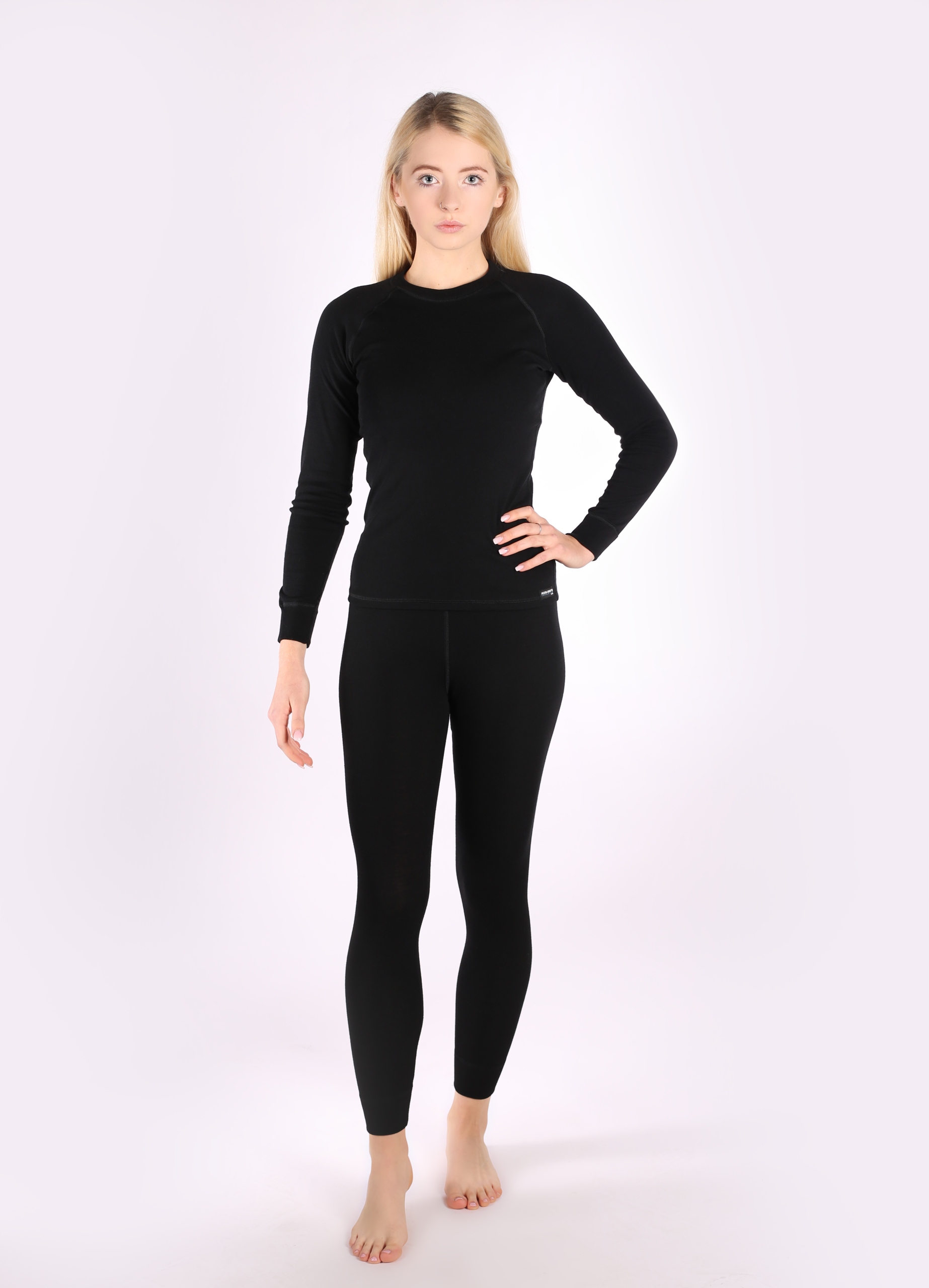 Koszulka termoaktywna NZ damska z wełny merino czarny 3xl Kolekcja NZ