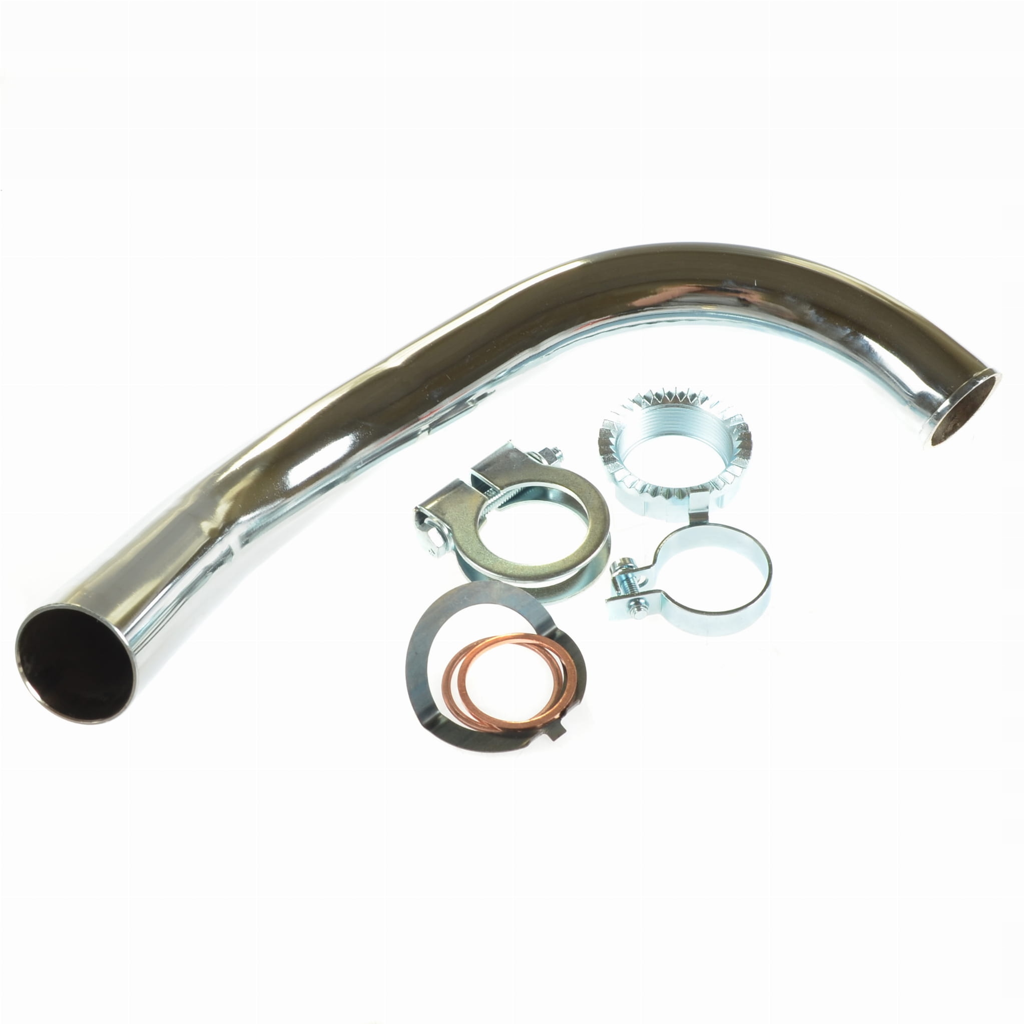 Kolanko tłumika SIMSON S51 CHROM 32MM zestaw