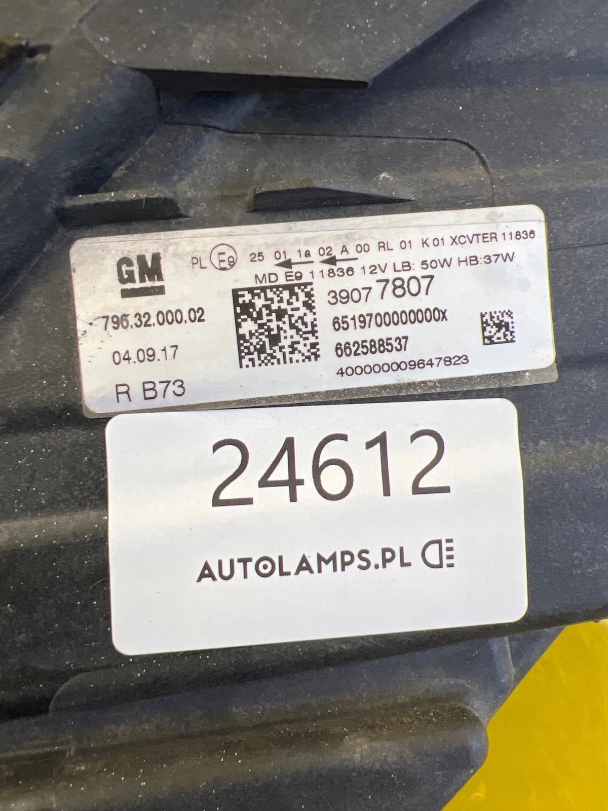 light right front Opel Astra K Full Led 39077807