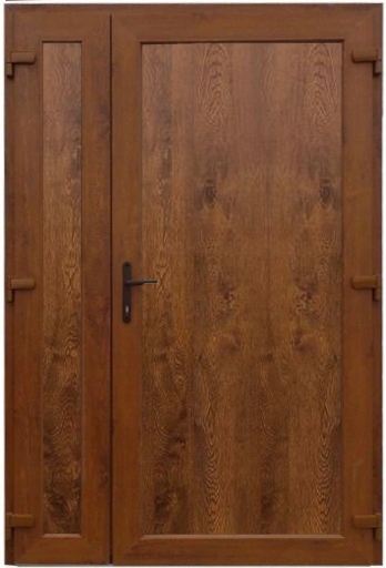 DRZWI ZEWNĘTRZNE PCV DWUSKRZYDŁOWE NA WYMIAR