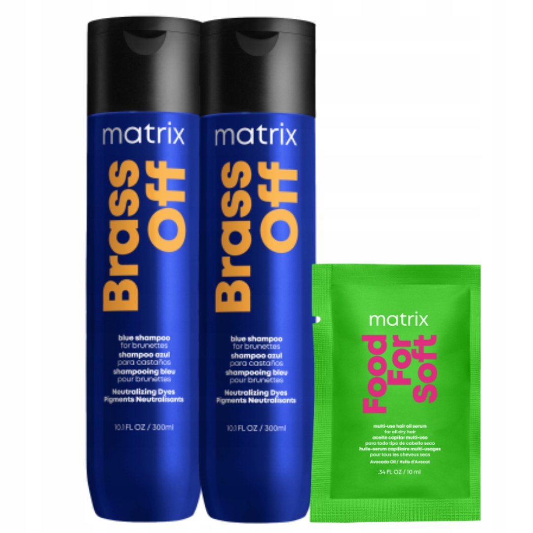 Matrix Zestaw Brass Off: szampon do włosów rozjaśnianych, 300ml