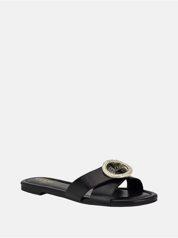 Guess dámské pantofle, nazouváky Lydiaa černé 38,5