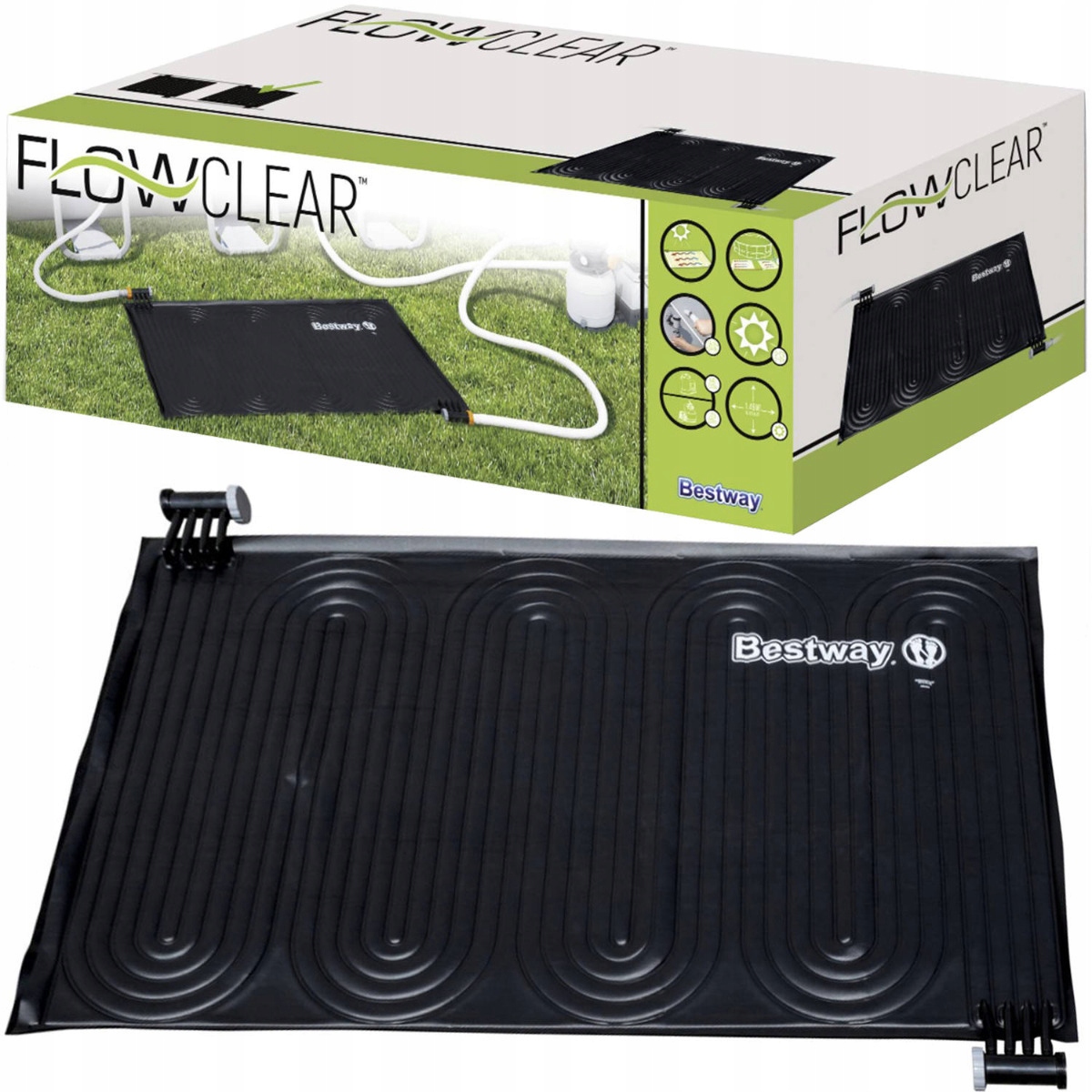 Solárna Vykurovacia Podložka Pre Bazén Na Ohrev Vody Bestway 58423 1,7 X 1,1 M