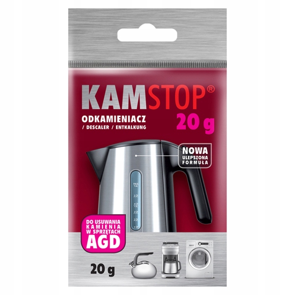 

Kamstop Odkamieniacz w proszku 20g czajnik expres