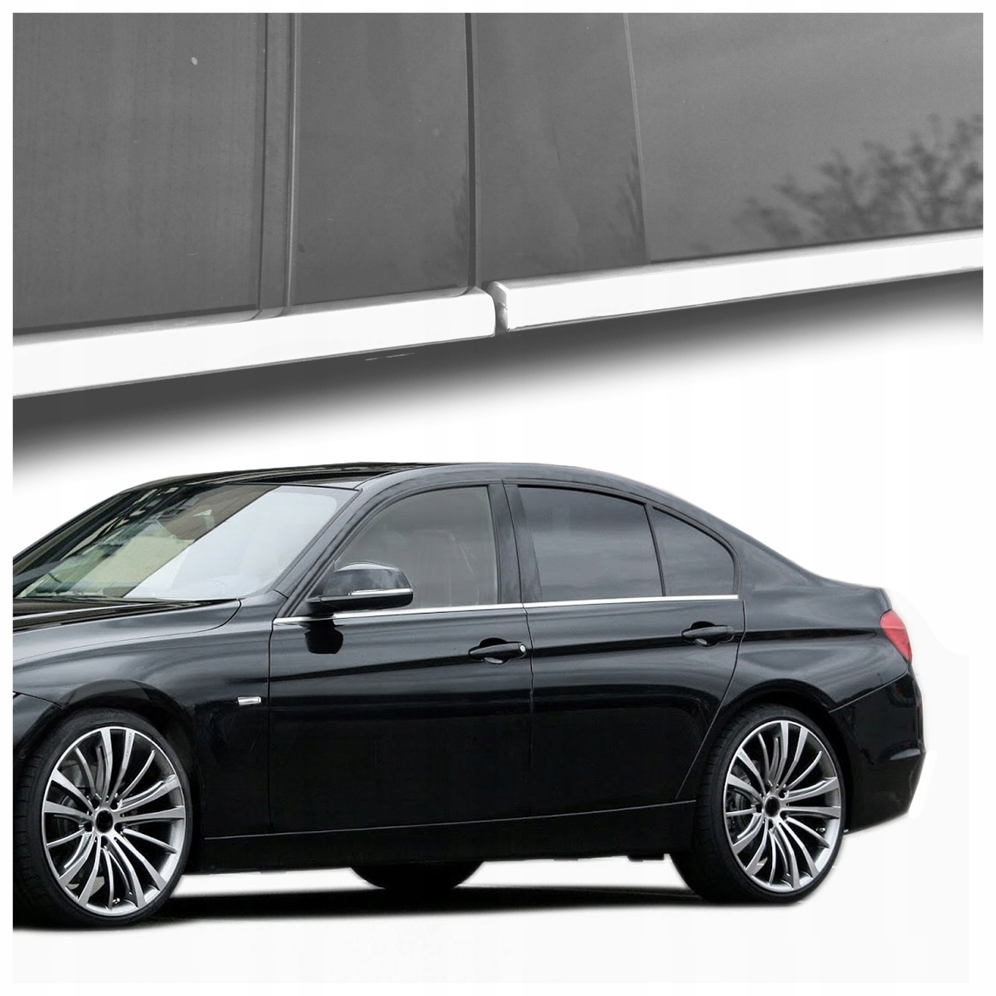 Okenné lišty pod bočné sklá pre Bmw 3 Séria VI F30 2012-2018 Sedan