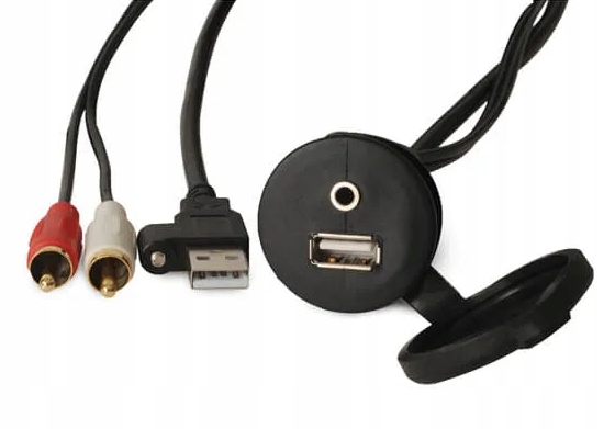 Prodlužovací kabel s vestavěnou zásuvkou Panel Usb/jack Fusion 2 M MS-BB300R
