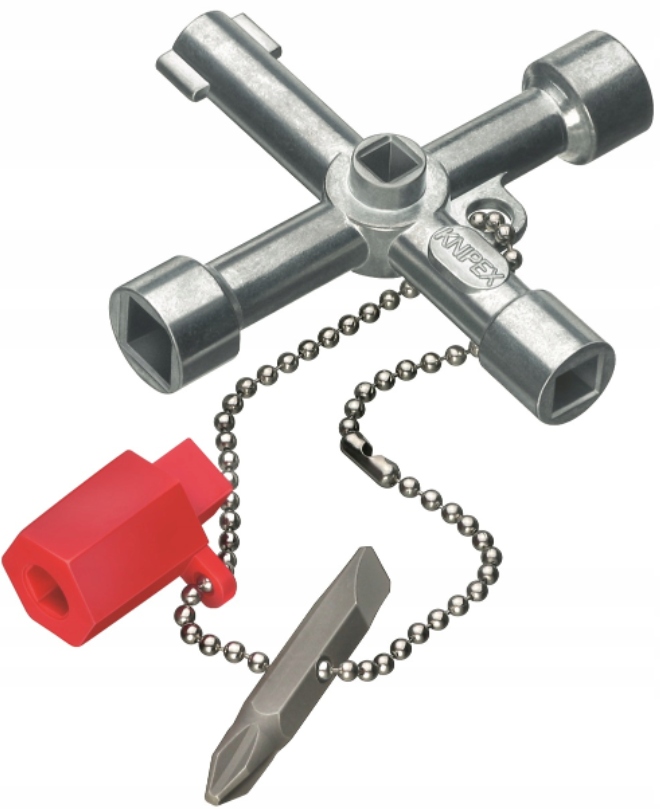 

Uniwersalny klucz do szaf sterowniczych Knipex