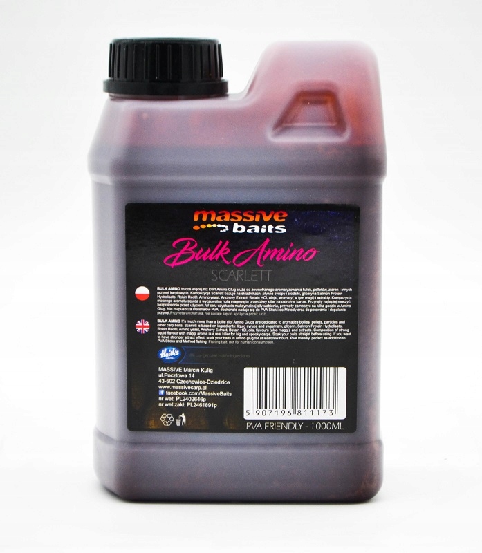 Tekuté Massive Baits Bulk Amino Scarlett 1000 ml