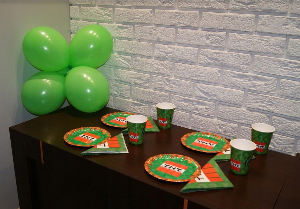 Kubeczki Papierowe Piksele 6 sztuk Urodziny Pojemność 250 ml