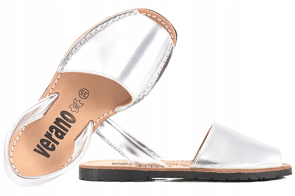 Verano 190 Dámské Španělské Sandály, stříbrné, stříbrné, 40