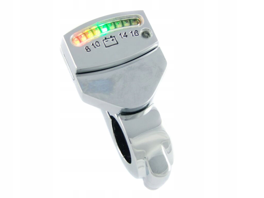 WSKAŹNIK ŁADOWANIA AKUMULATORA WOLTOMIERZ CHROM