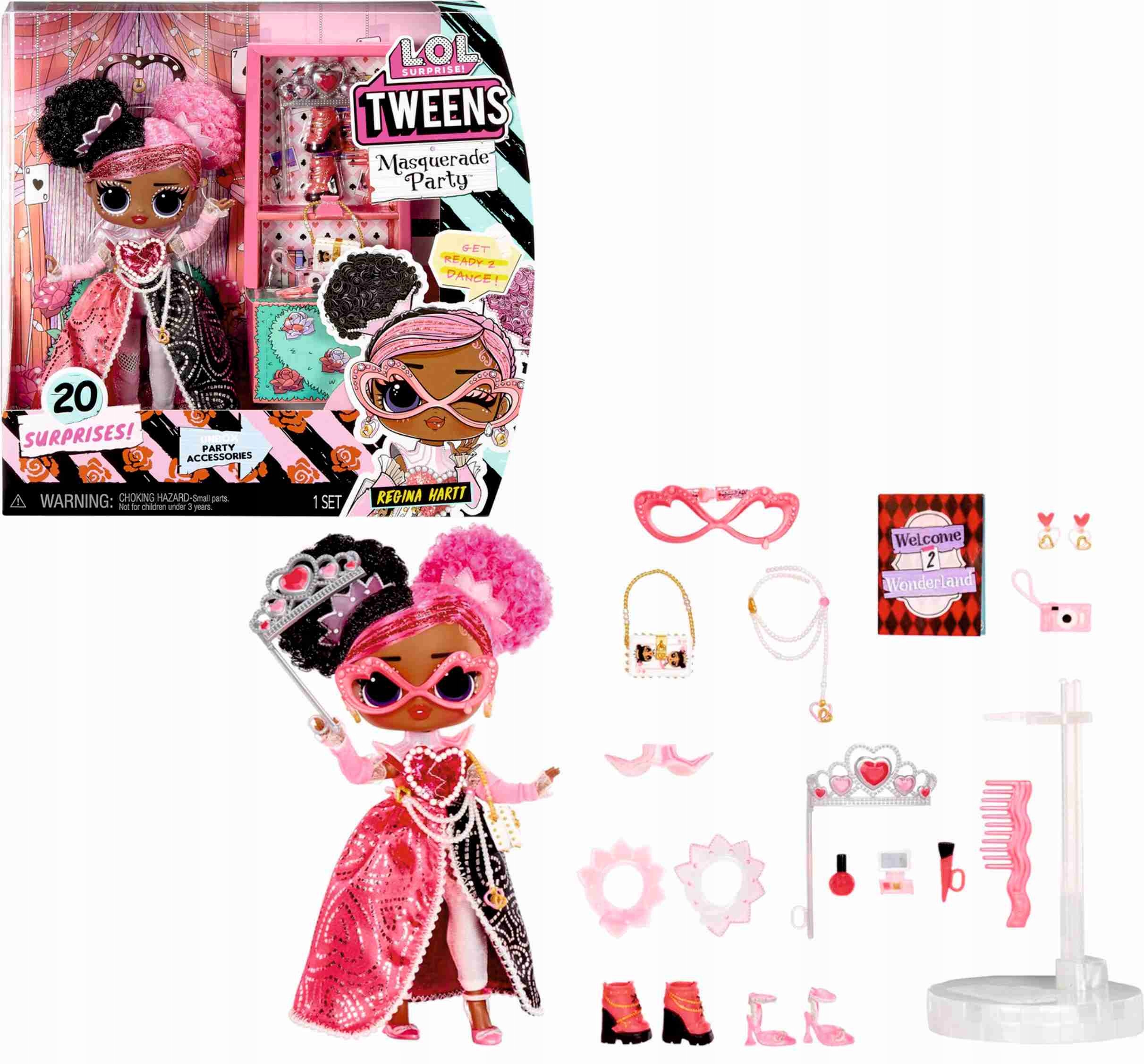 Lol Surprise Tweens Masquerade Party Regina Hartt Lalka+20 Niespodzianek 3+