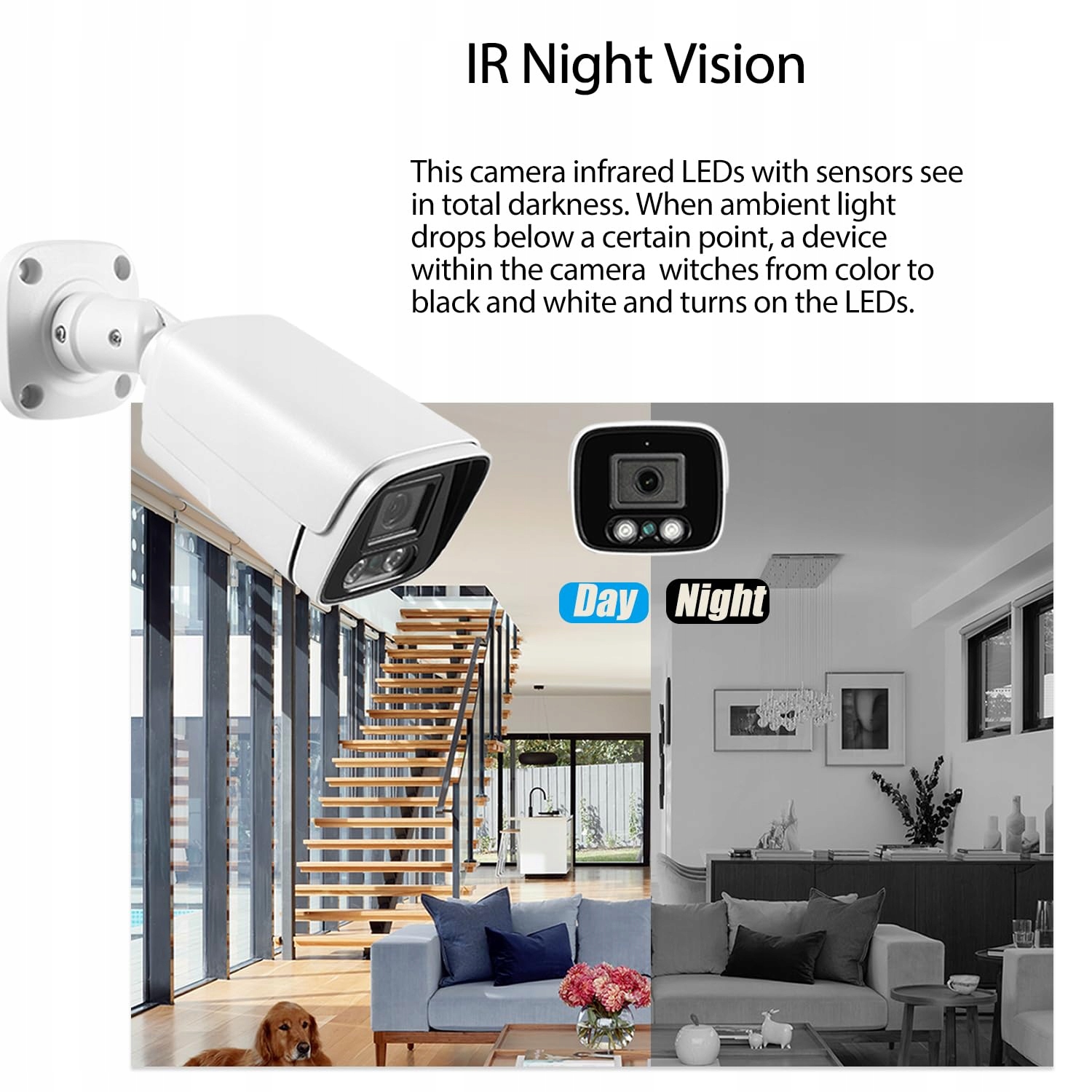 REVODATA Kamera IP 5MP POE Wodoodporna IP65 36mm IR Nocna Detekcja Ruchu — miniatura 4