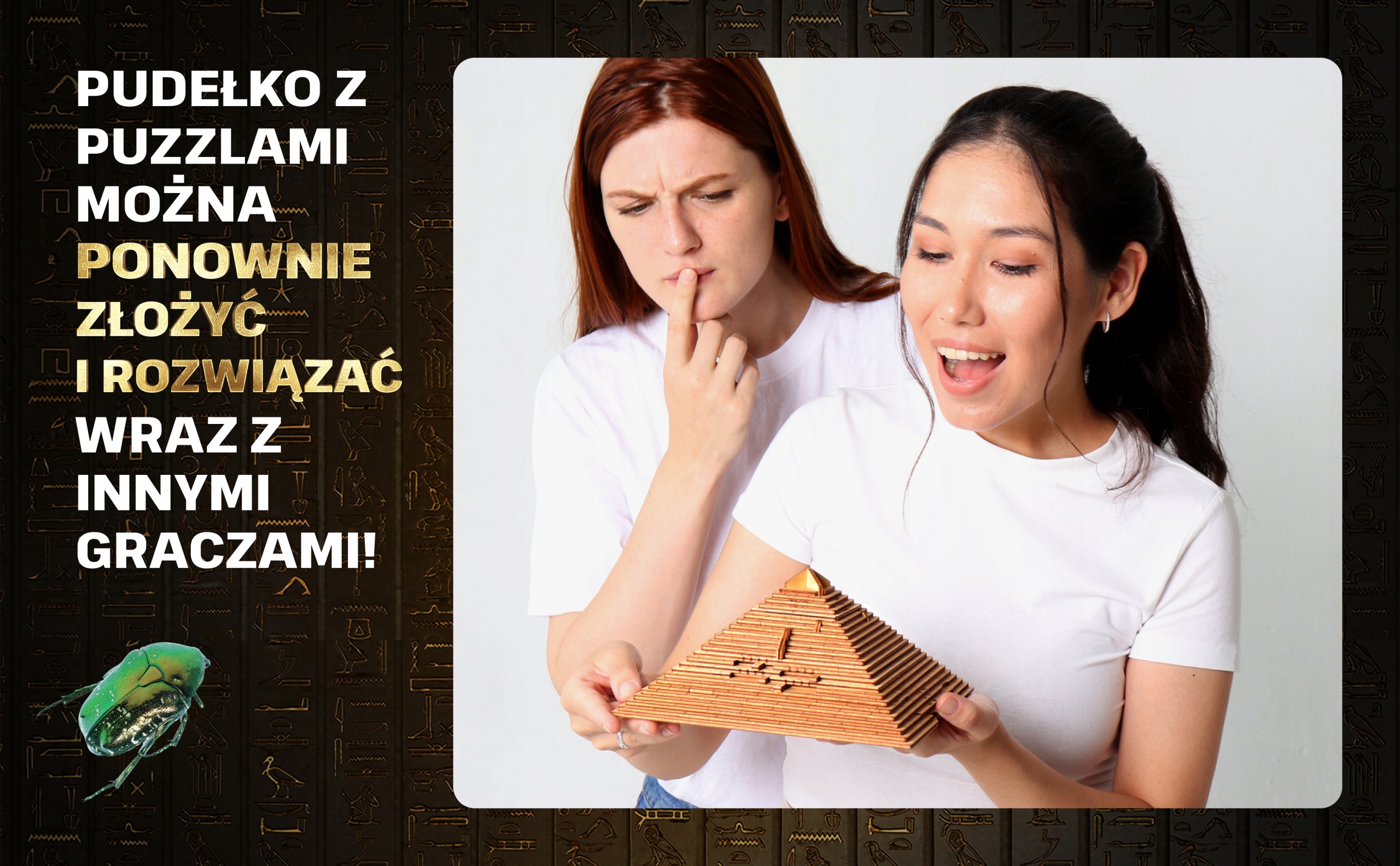 ESC WELT Quest Piramida - Skrzynka Łamigłówka dla Dorosłych i Dzieci Głębokość produktu 19 cm