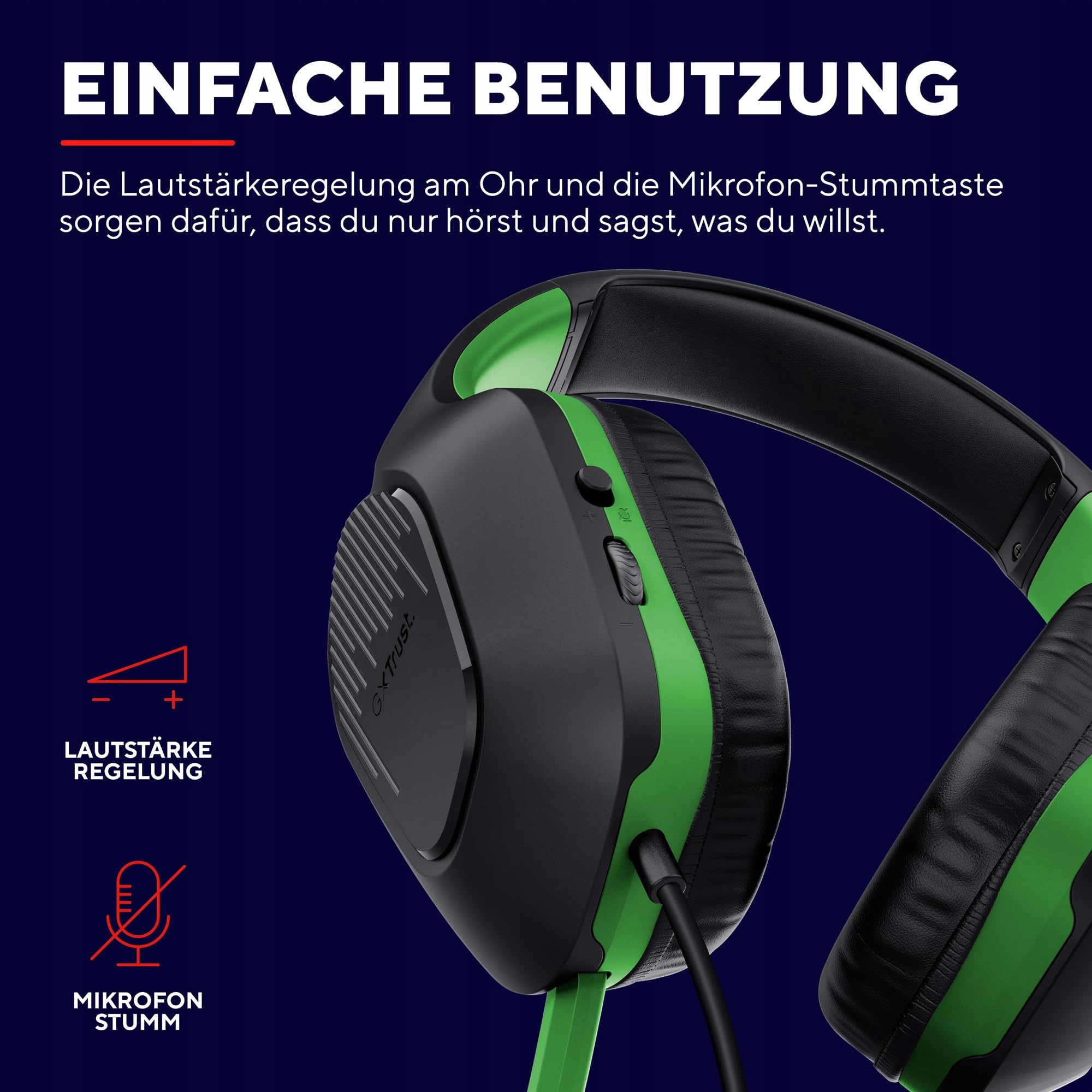 TRUST GAMING GXT 415PS Zirox Lekkie Słuchawki Gamingowe Xbox Series X/S — miniatura 6
