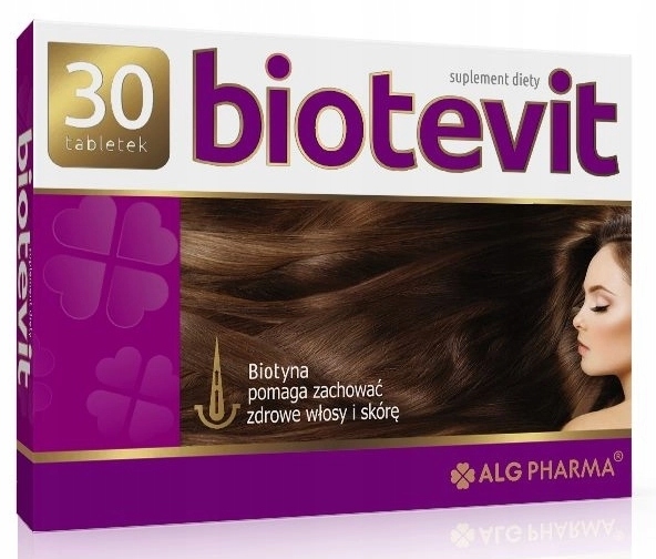 Biotevit 5mg biotyna 30 tabletek biotinum ALG PHARMA