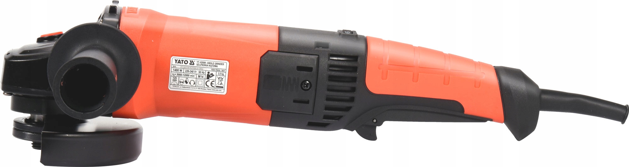Uhlová Brúska 1400W 125MM Zadná Rukoväť Yato YT-82099