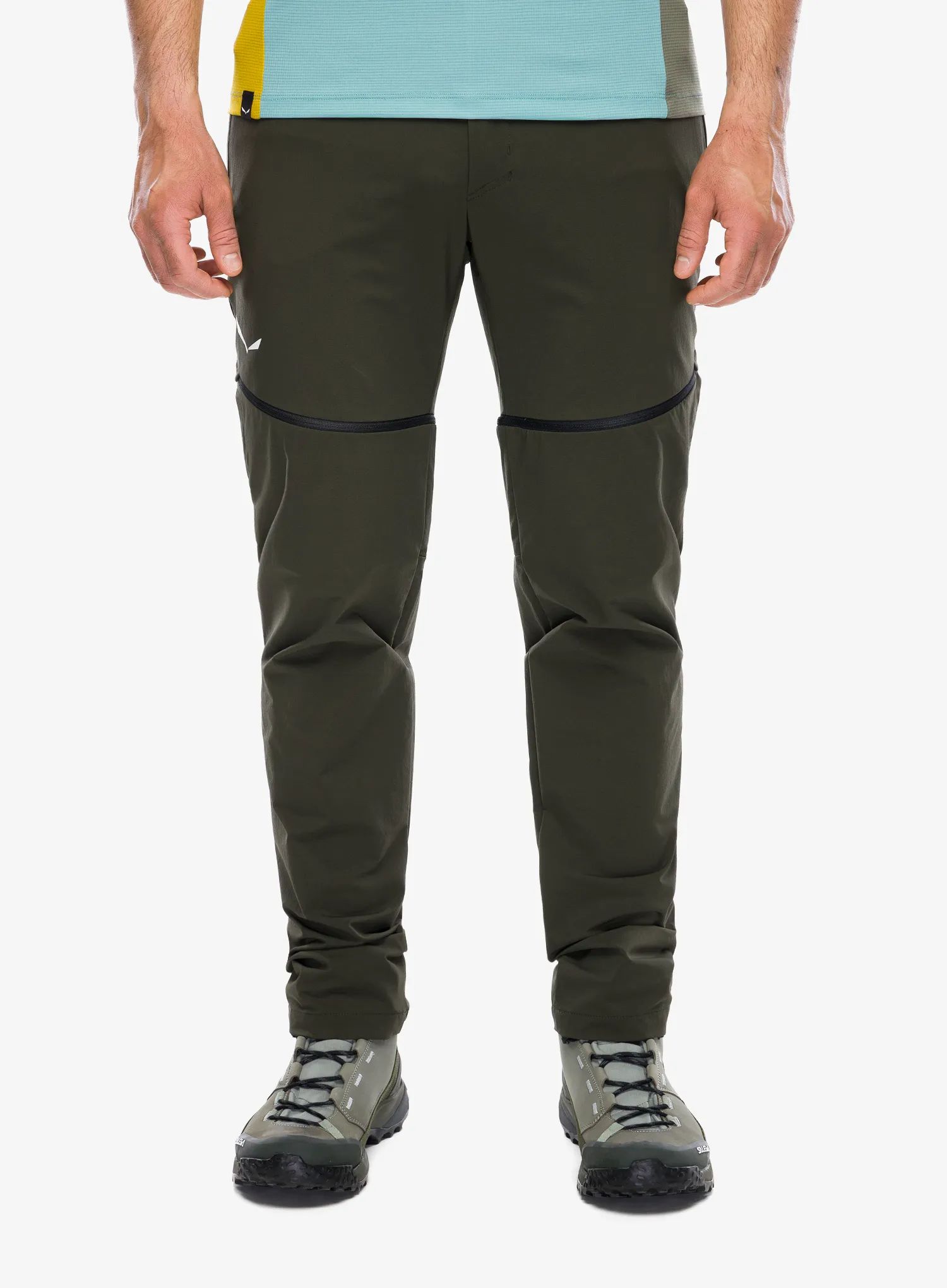 Pánské turistické kalhoty Salewa Pedroc 3 Dst 2in1 Pant tmavě olivová L
