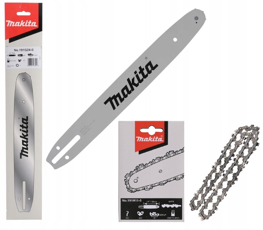 Makita Prowadnica I Łańcuch 35cm 3/8 1,3mm 52Z DUC356 UC3530 3550 EA3500S
