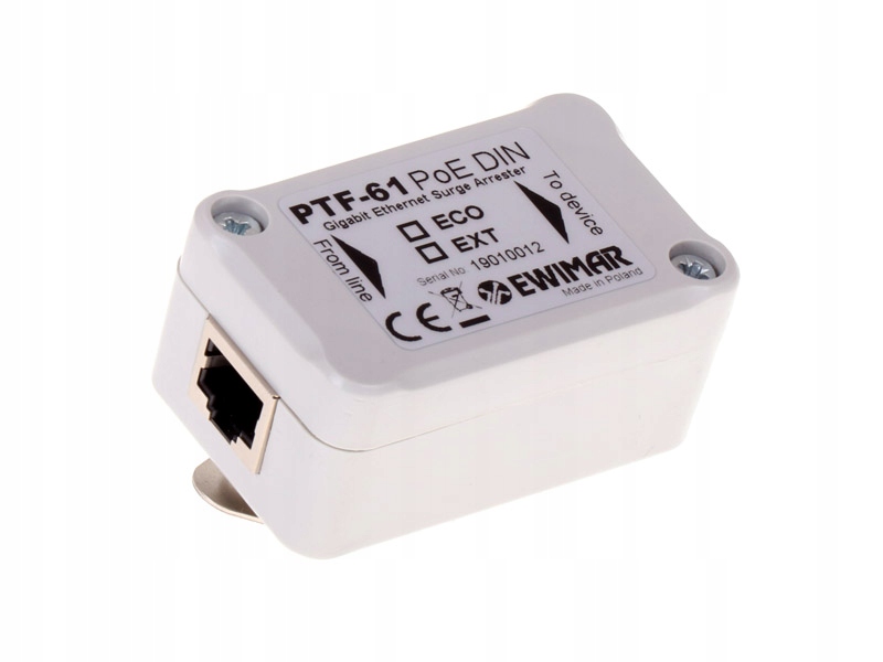 Omezovač přepětí PTF-61-ECO/POE/DIN lišta