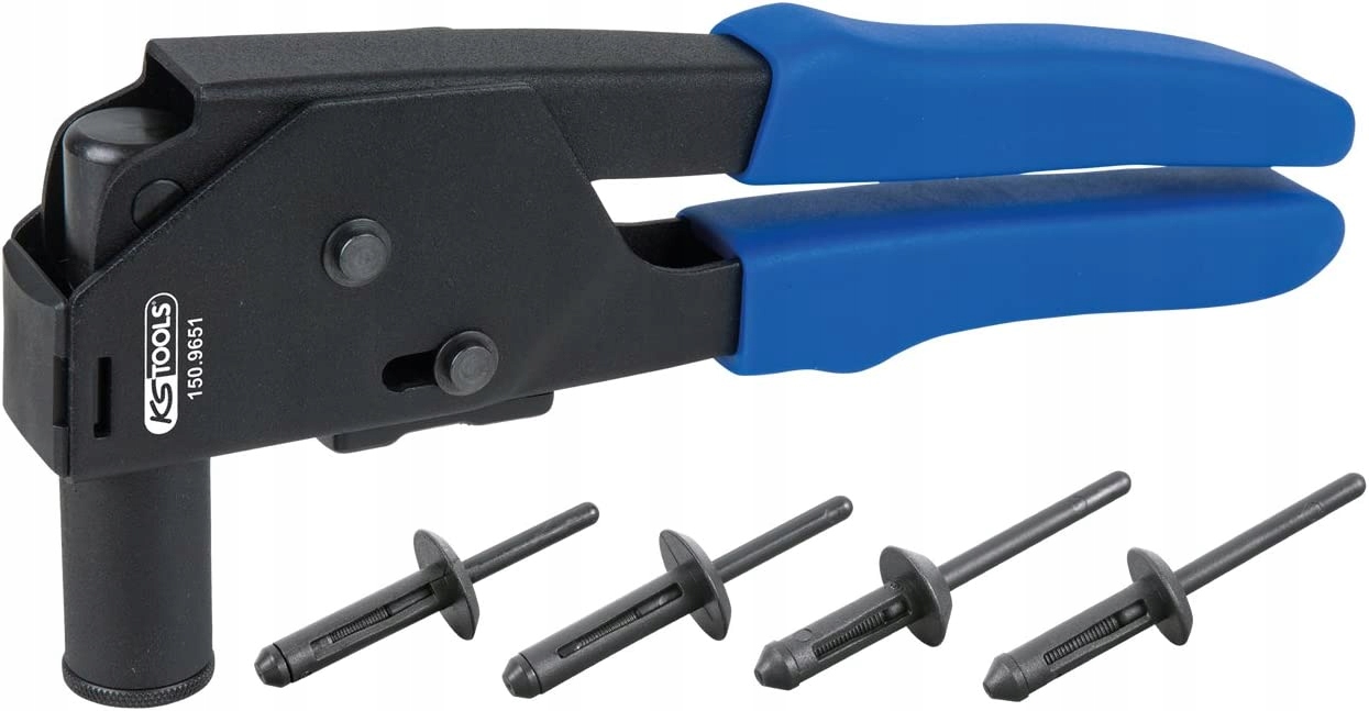 Набір клепальник пластикові заклепки KS TOOLS 150.9650