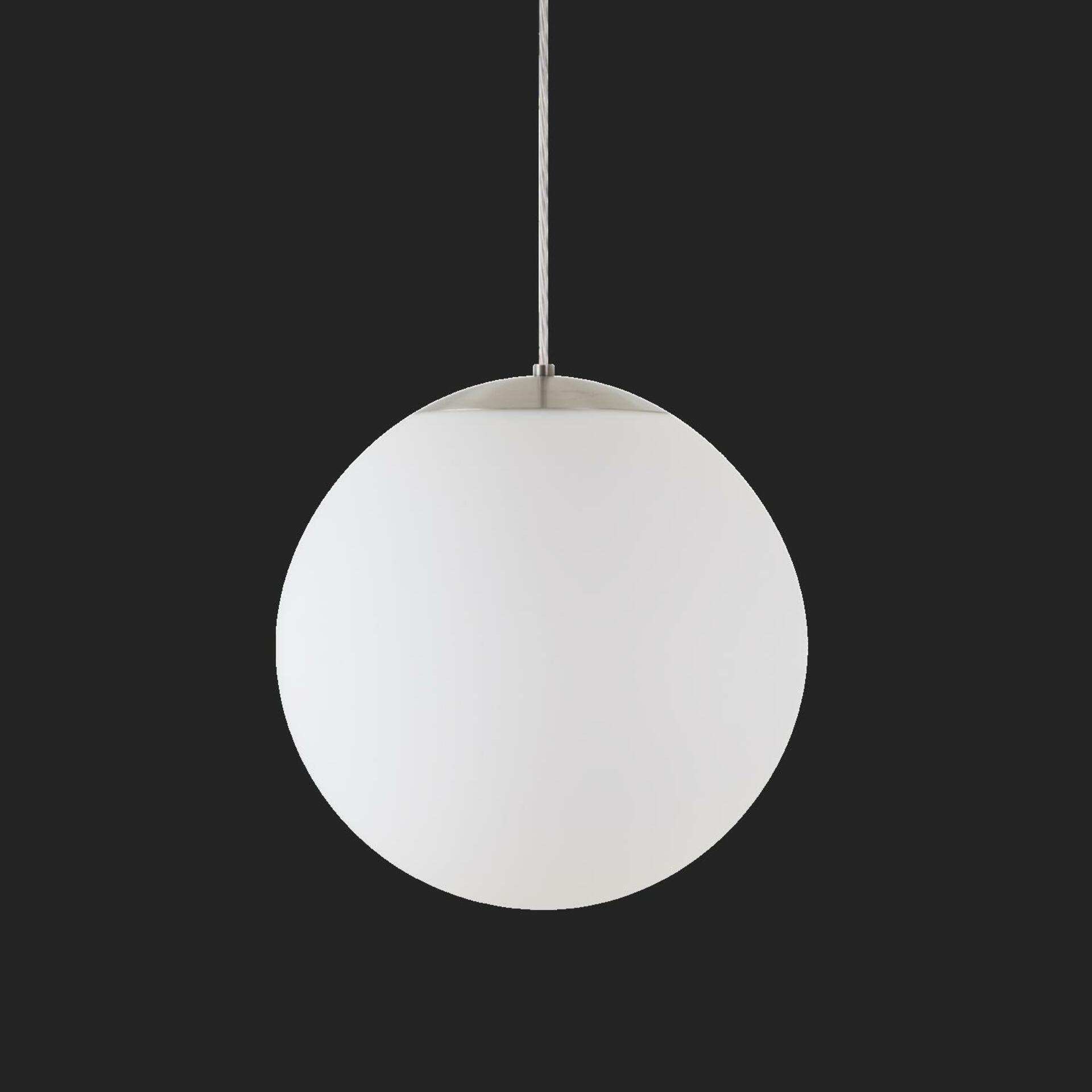 Osmont 62719 Adria S3 Hp závesné sklenené svietidlo nerez brúsená biela Ip