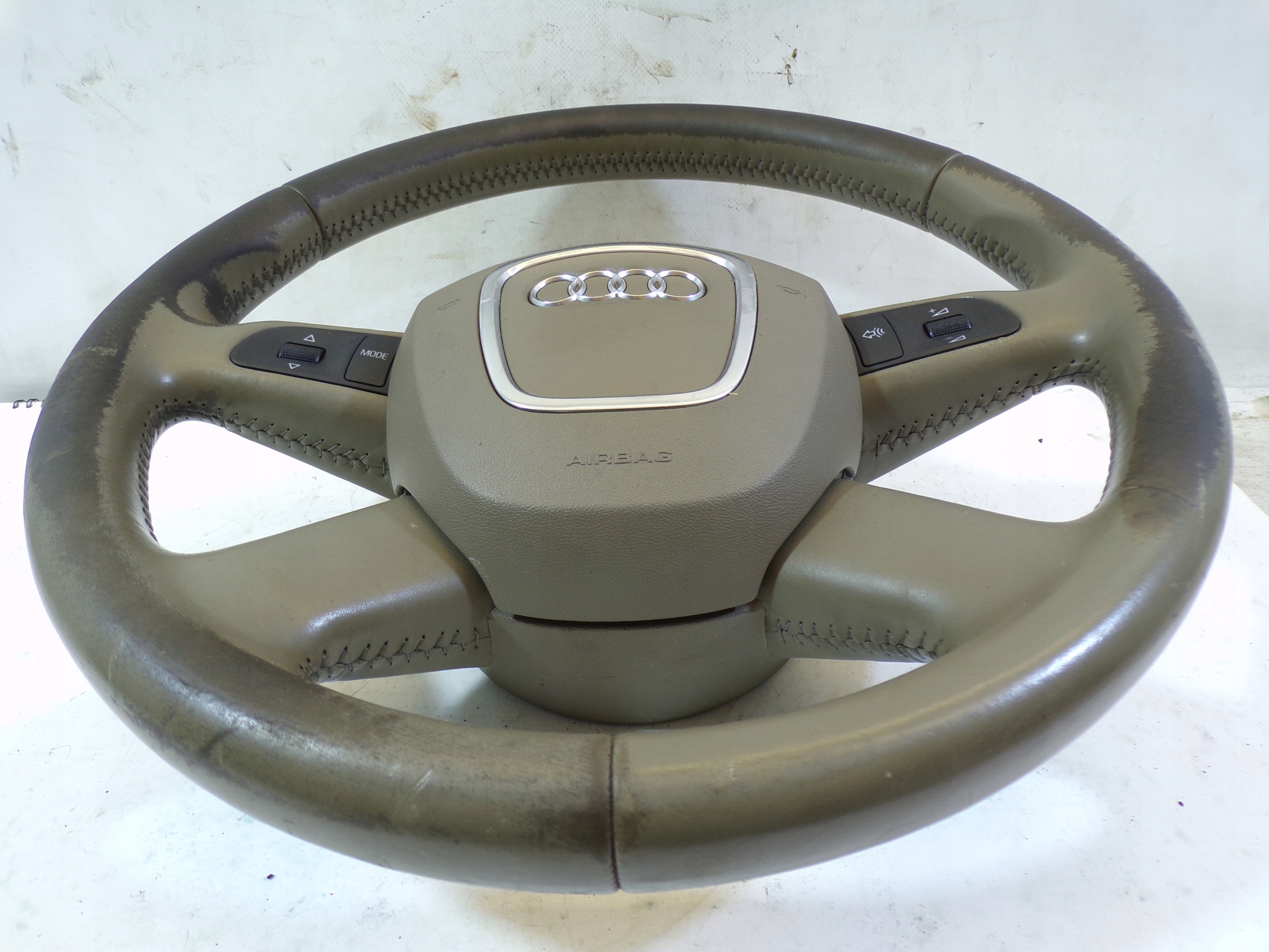 steering wheel, AUDI A6 C6 leather MULTIMEDIALNA