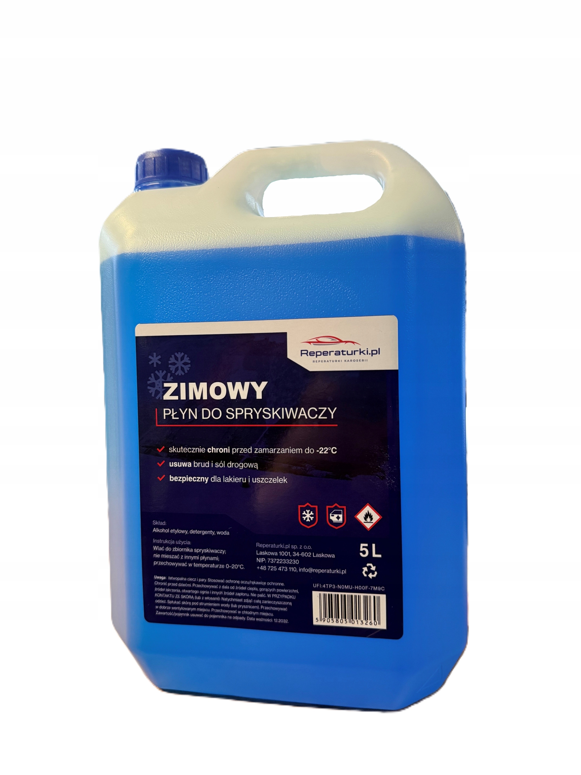 Zimowy płyn do spryskiwaczy -22*C Rpr Reperaturki.pl 5L