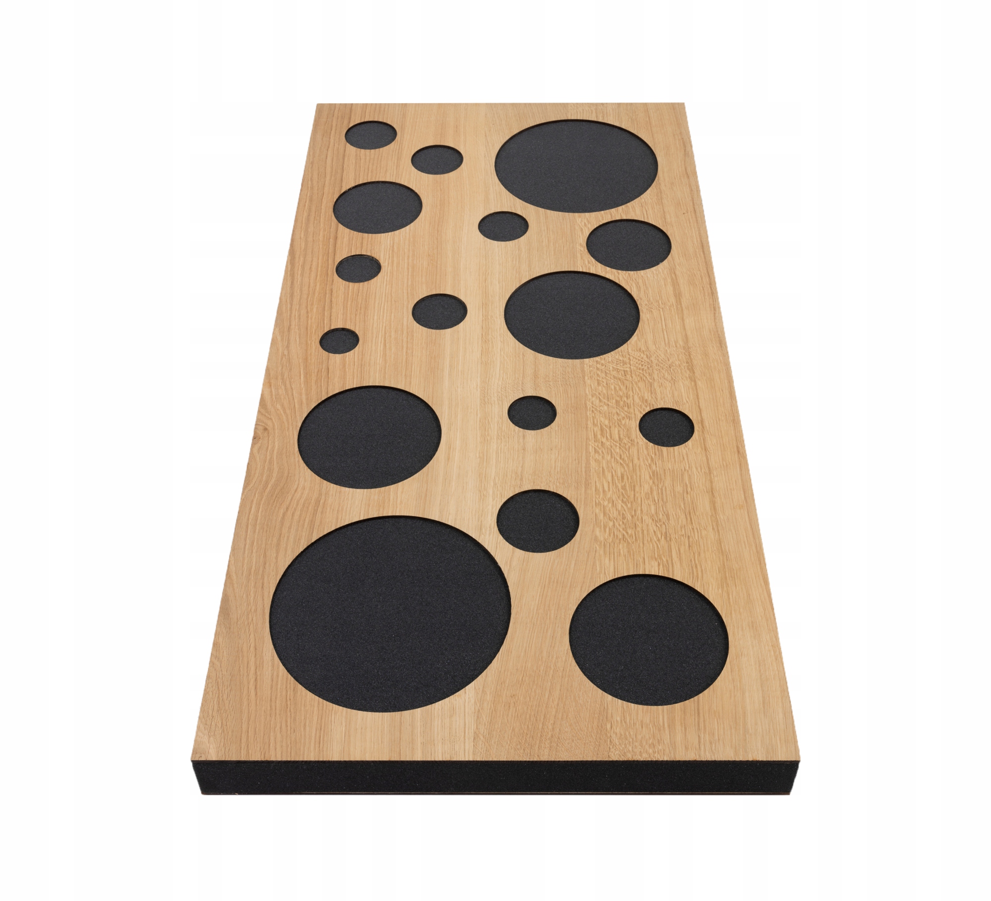 Dekorativní akustická absorpční obrazovka 50 x 100 cm 6 cm panel dřevo dub