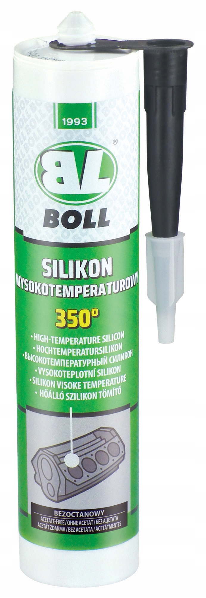 

Boll Wysokotemperaturowy Silikon Czarny 290ML