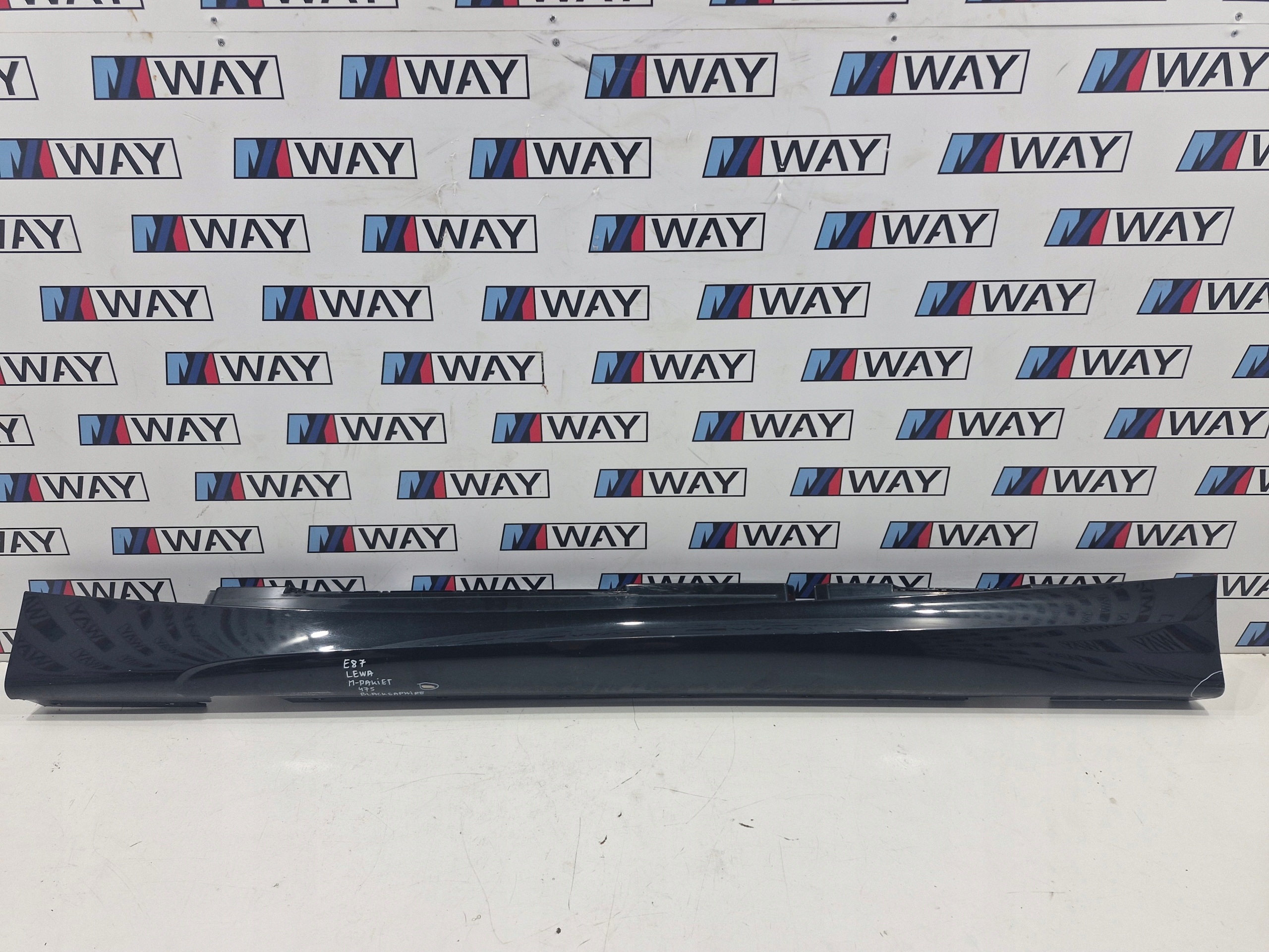 BMW E87 cap moulding threshold left MPAKIET 475 BLACKSAPHIRE