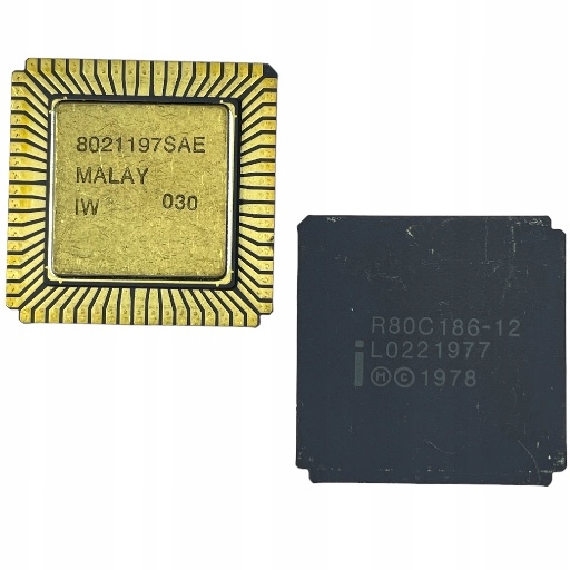 [1szt] R80C186-12 CMOS 16-Bit 12MHz UPC używane