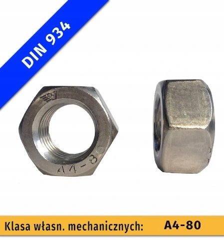 

Nakrętka 6-kt M 6-A4-80 Din 934 10 szt