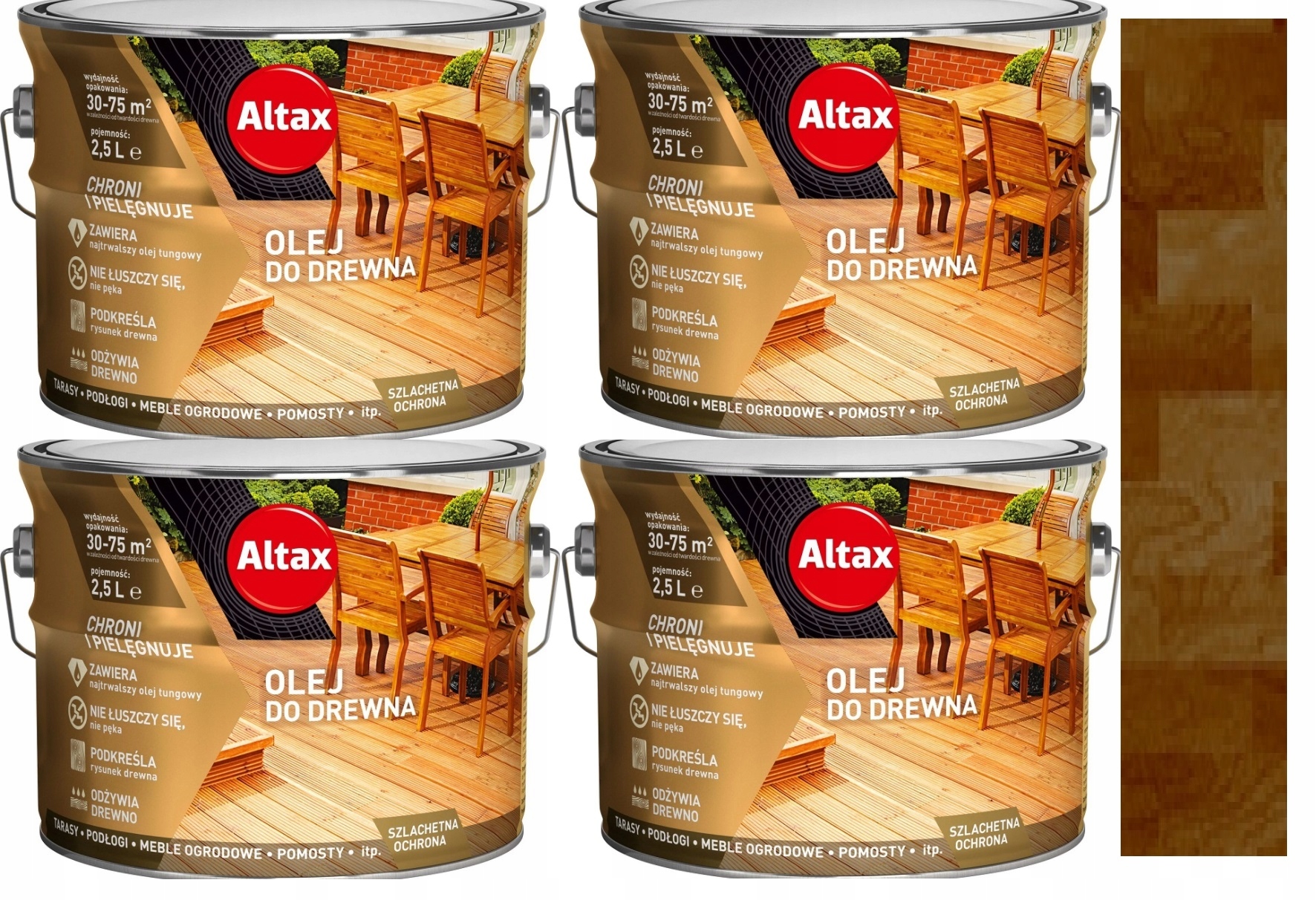 Altax Zestaw Olej Do Drewna Tik 10L