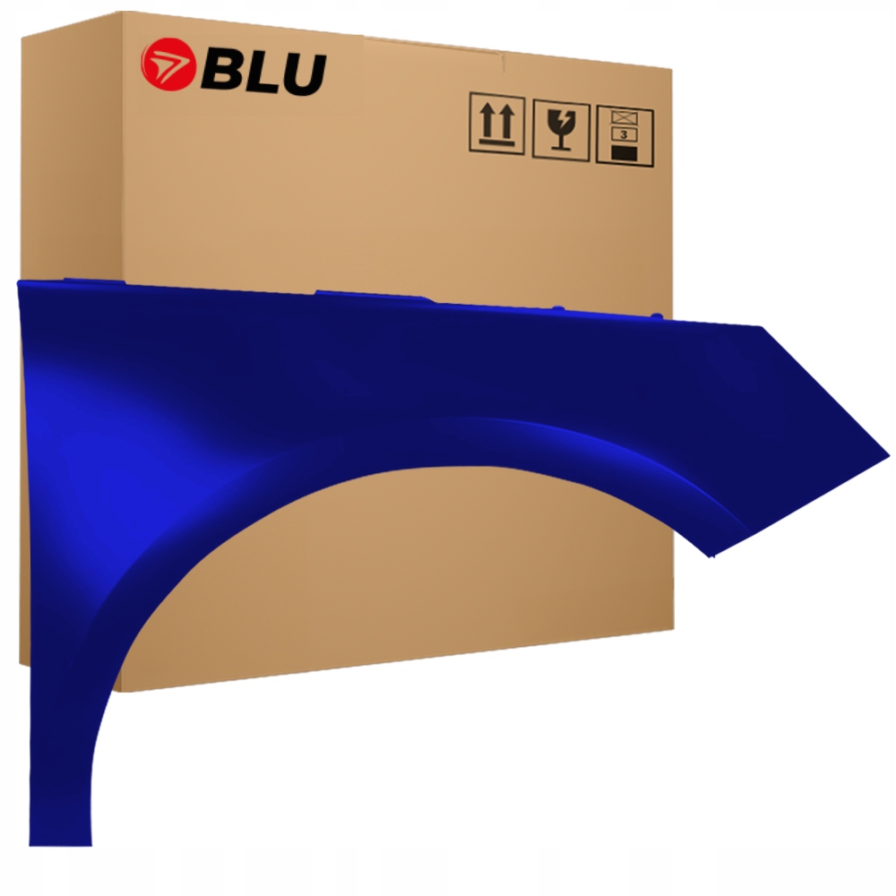 Blu Blatník Audi A1 8X LX5Q pravý modrý 10-18 přední