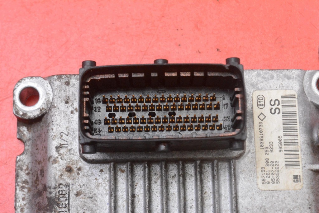 control unit computer of the engine 55352622 OPEL CORSA C 1.2 16V 80KM 03-06