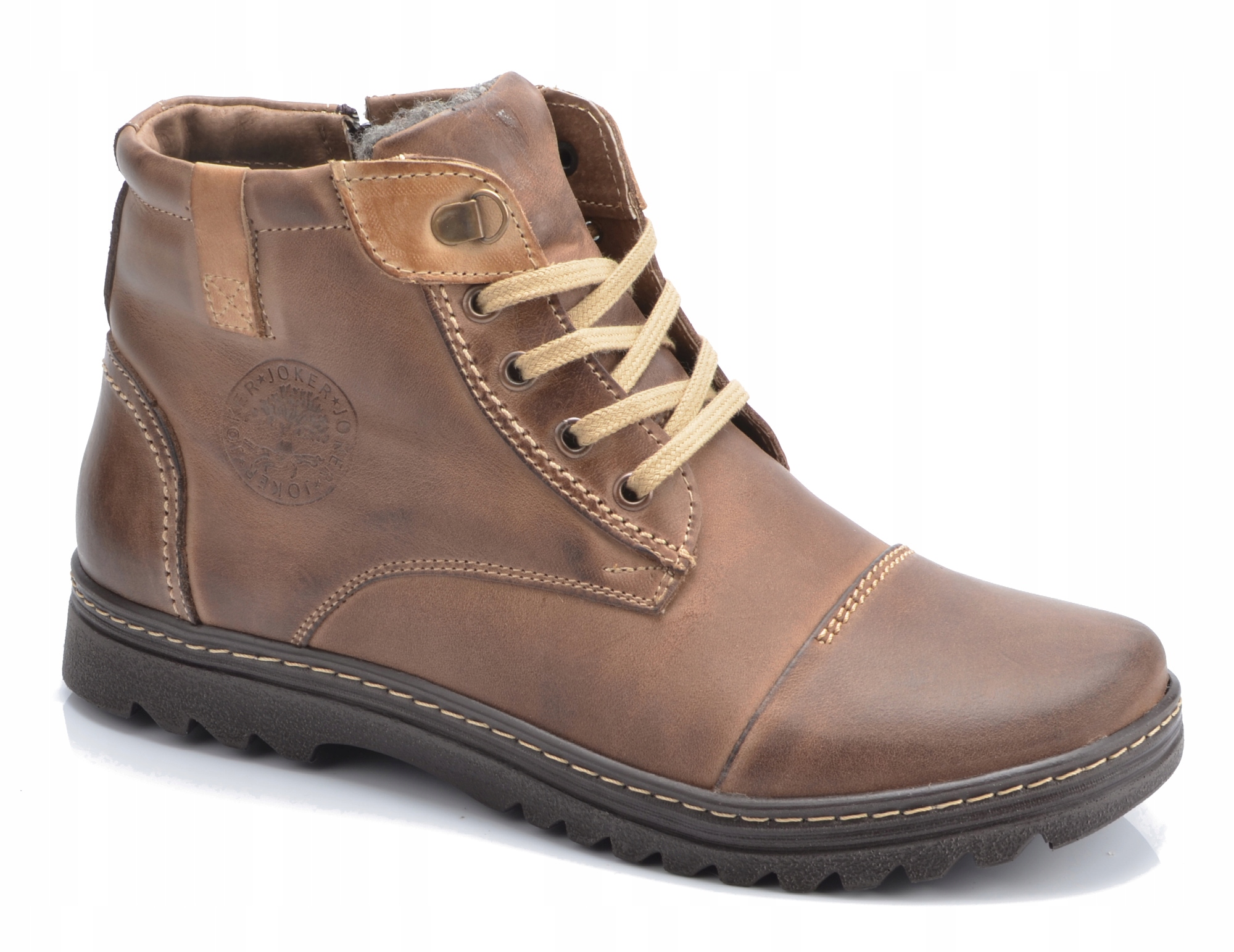 

Buty Męskie Ocieplane Zimowe Skóra 511 Brąz R 43