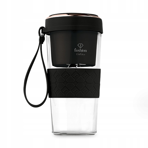 Usb mixér, módní FTV-0176 matně černo-růžovo-zlatý