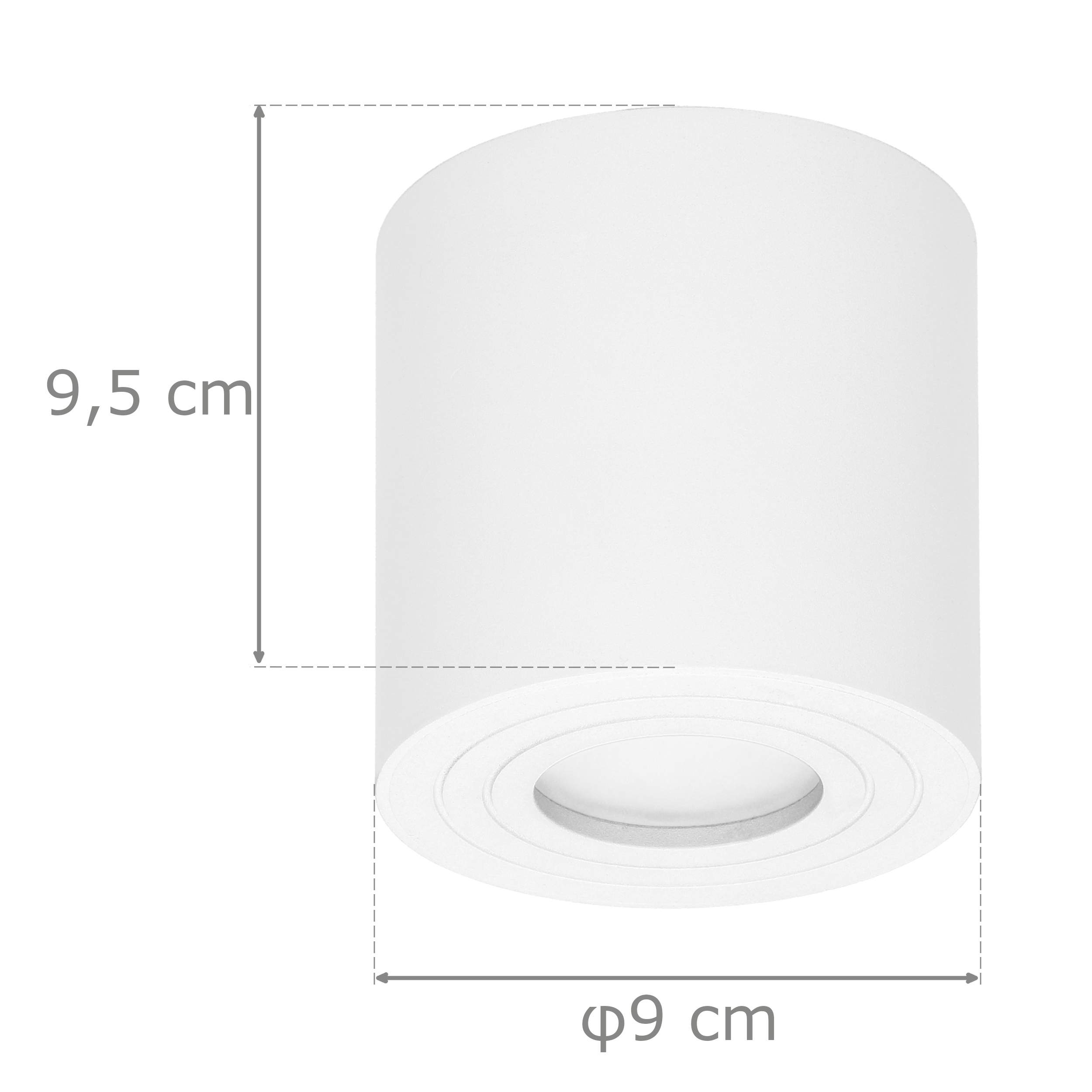 OPRAWA NATYNKOWA HALOGENOWA IP54 SUFITOWA LED GU10 Kolor biały
