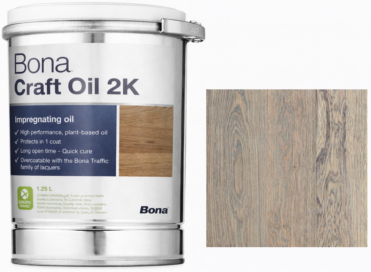 Bona Craft Oil 2K Ash Popel 1,25L olej 2K na dřevo a parkety