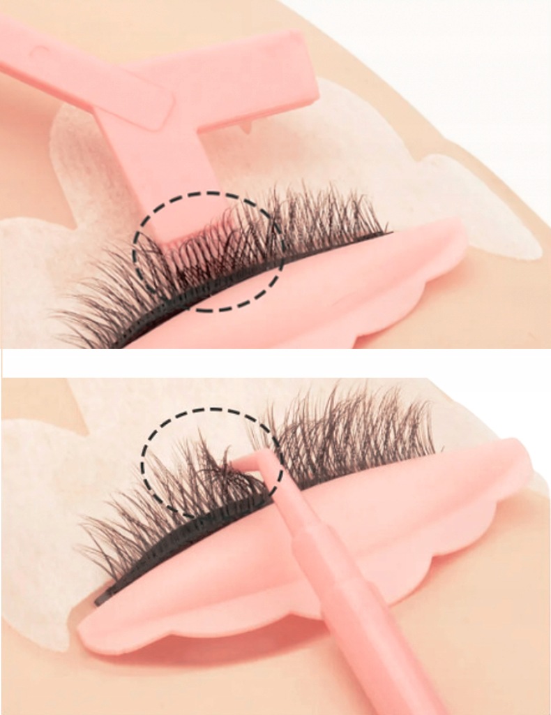 SONDA DO LIFTINGU RZĘS Z APLIKATOREM GRZEBYK RÓŻ Marka Prima Derma